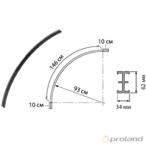 L60R95 рельс угловой 90⁰