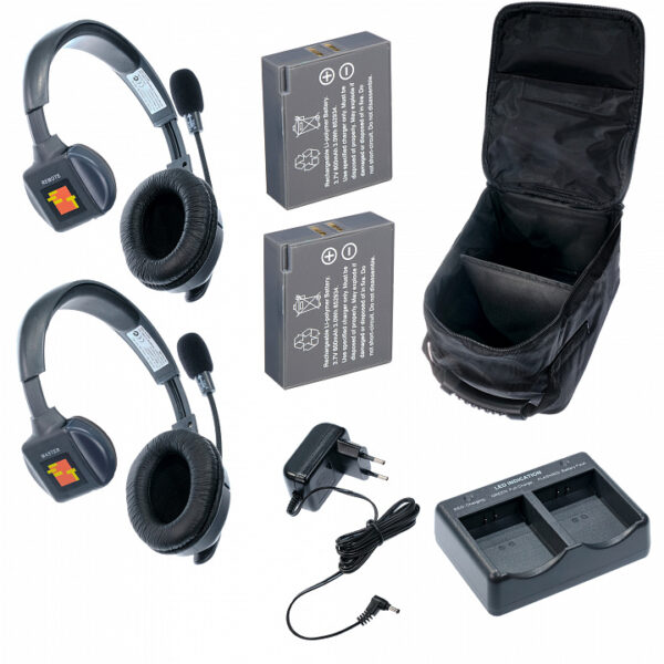 UltraLITE 2-S  UltraLITE 2 абонента с гарнитурами 2 Single Headsets, батареи, зарядное устройство и сумка в комплекте