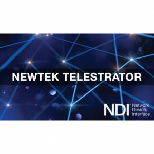 NDI Telestrator  Устанавливается на компьютер в локальной сети и служит для рисования поверх живого сигнала. Обычно применяется в спортивных трансляциях, чтобы делать разбор игровых моментов прямом эфире, все действия делает сам комментатор.