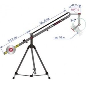 V-40 Manu 250 Kit кран V-40 длинной 2,5 м, механичекая панорамирующая головка MPT9 с полезной нагрузкой до 10кг, комплект грузов и штативные ноги с растяжкой