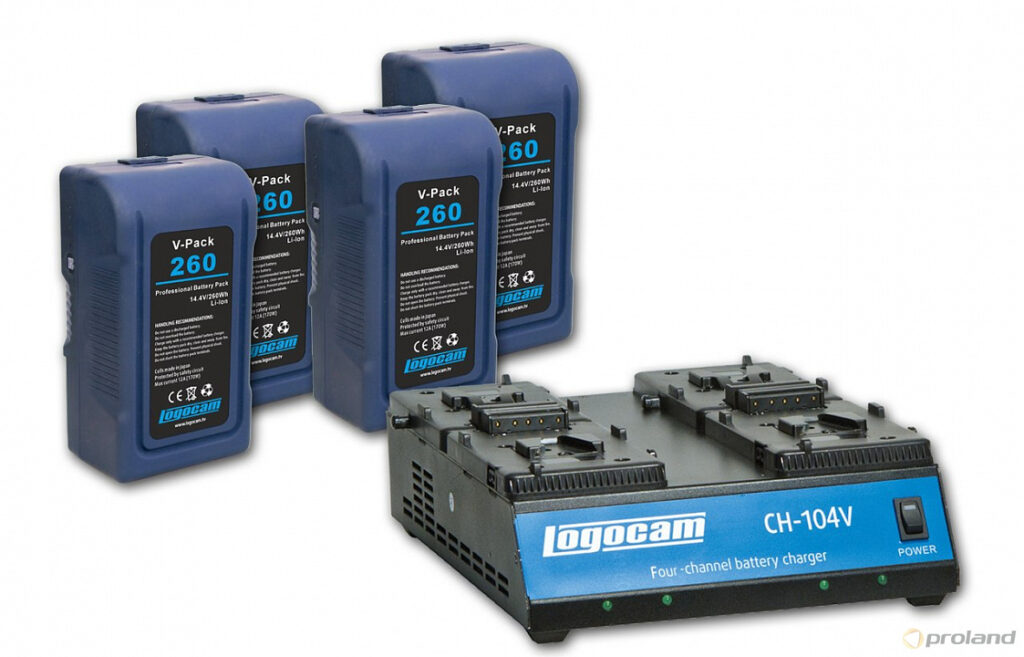 V-Kit Mega комплект : аккумуляторы V-Pack 260 – 4 шт и зарядное устройство CH-104V