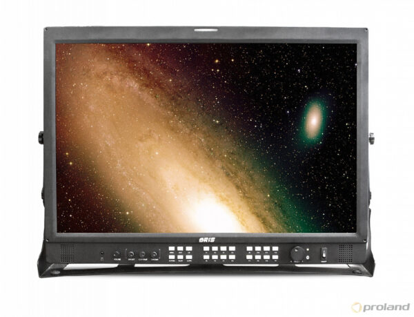 IPS-22HP-2K Монитор 21,5", металлический корпус, тип матрицы - IPS LED  12bit Processing, разрешение матрицы 1920 × 1080, соотношение сторон 16:9, поддерживаемые форматы 16:9/4:3, яркость 250 кд/кв.м, контрастность 1000:1, углы обзора  178/178 град. Входы: 2K/3G/HD/SD-SDI - 2 шт., HDMI, Composite - 3 шт., Component (Автоопределение YPbPr/YCbCr/RGB), VGA, аудио. Выходы:  2K/3G/HD/SD-SDI - 2шт., HDMI, Composite, аудио. Функциональные возможности: Встроенный конвертер HDMI-SDI и SDI-HDMI сигнала, Vector Scope, Audio meter (16 каналов), Wave Form, Time Code, UMD строка, Tally, H/V Delay, Zoom (увеличение), Маркеры экрана, RS-485.