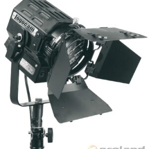 Fresnel 650 Halogen Прожектор галогенный с линзой Френеля 120мм, 650Вт, в комплекте: 4-створчатые шторки, фильтродержатель, спигот (крепление 16 мм), страховочный трос и лампа