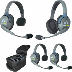 UltraLITE 4-31 UltraLITE 4 абонента с гарнитурами 3 Single 1 Double Headsets, батареи, зарядное устройство и сумка в комплекте