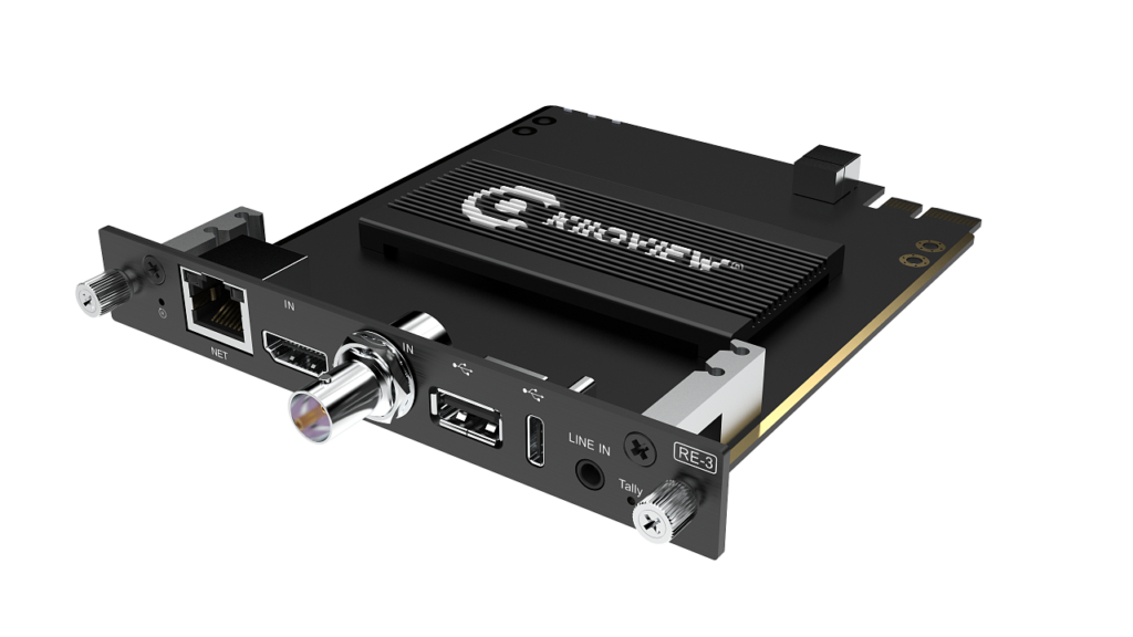 RE-3 4K HDMI&SDI to NDI|HX, SRT, RTMP encoding card конвертер для монтажа